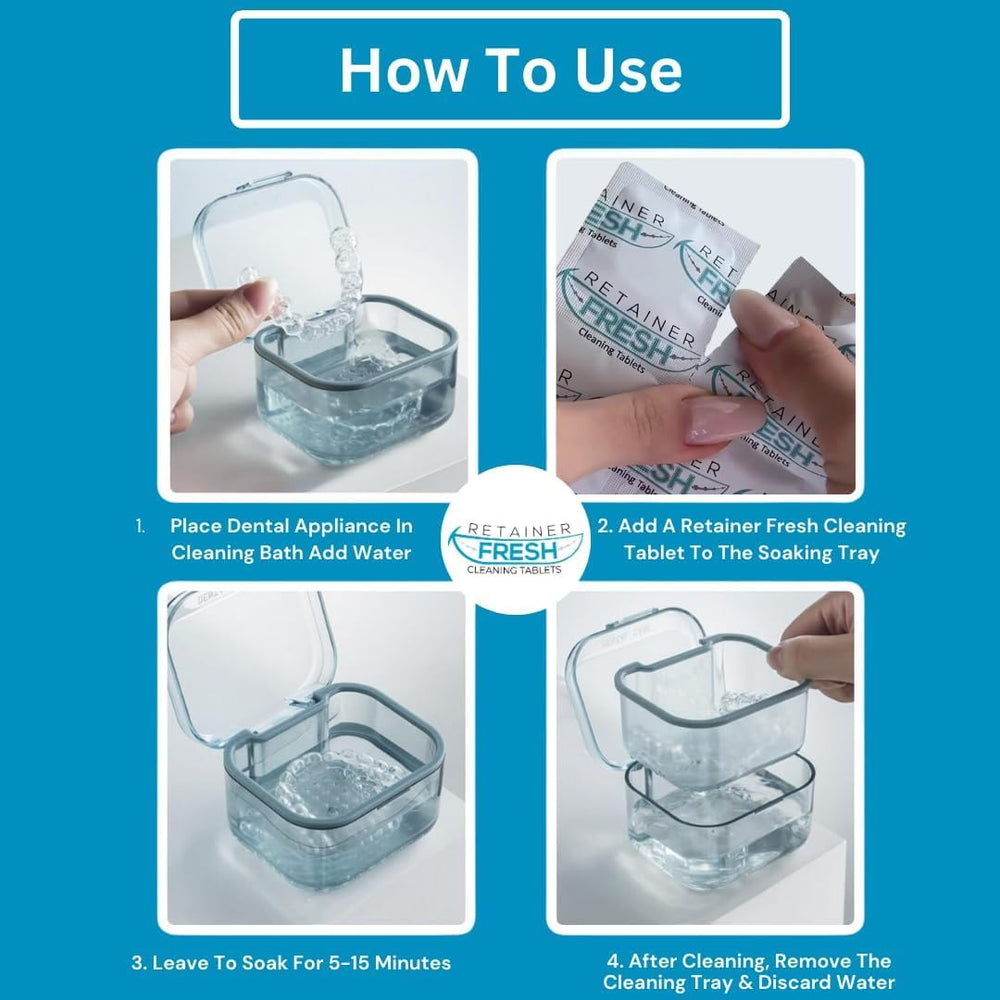 Mouth guard and night guard cleaning tablets