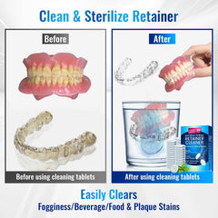 Mouth guard cleaner tablets for daily use