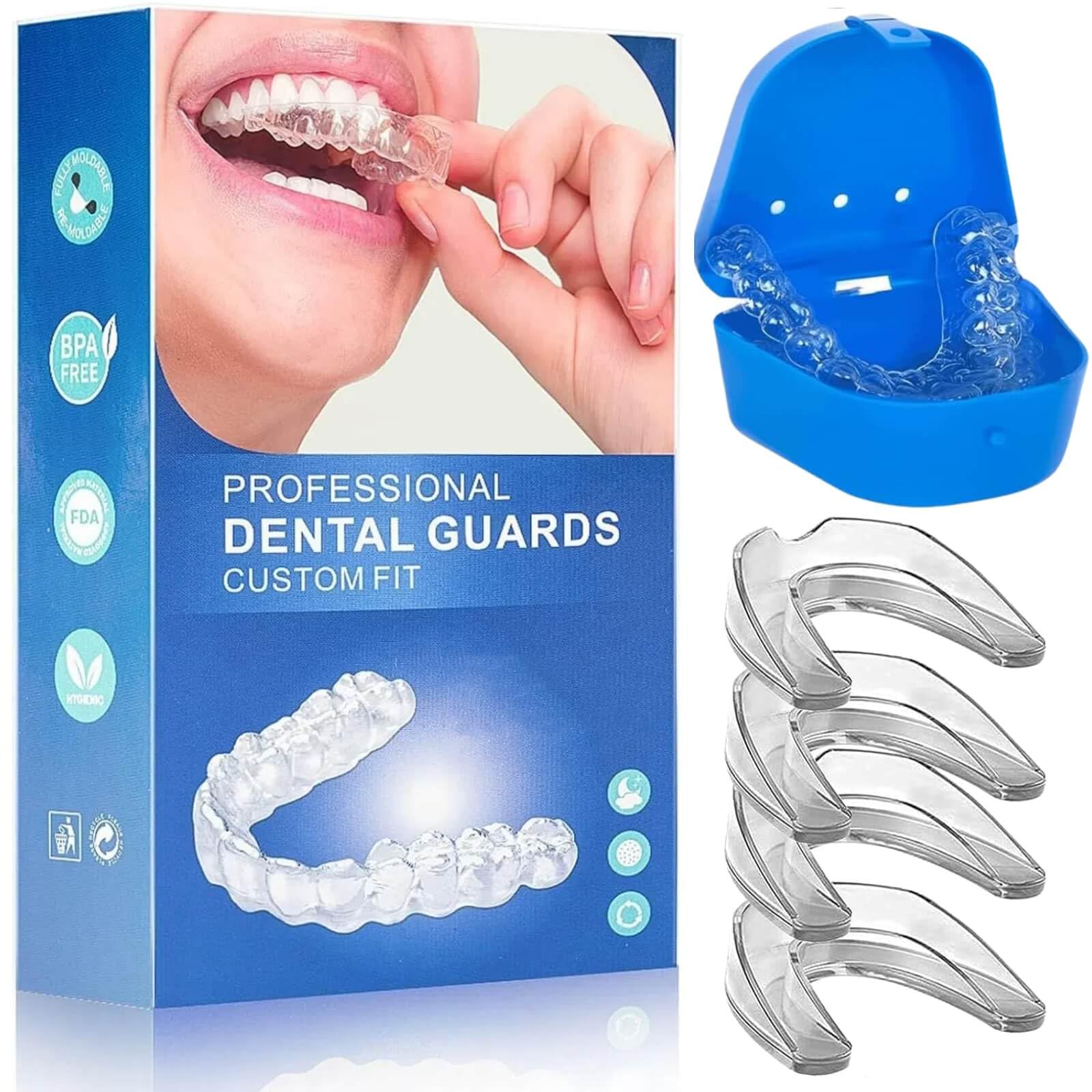 Mouth guard for clenching teeth at night
