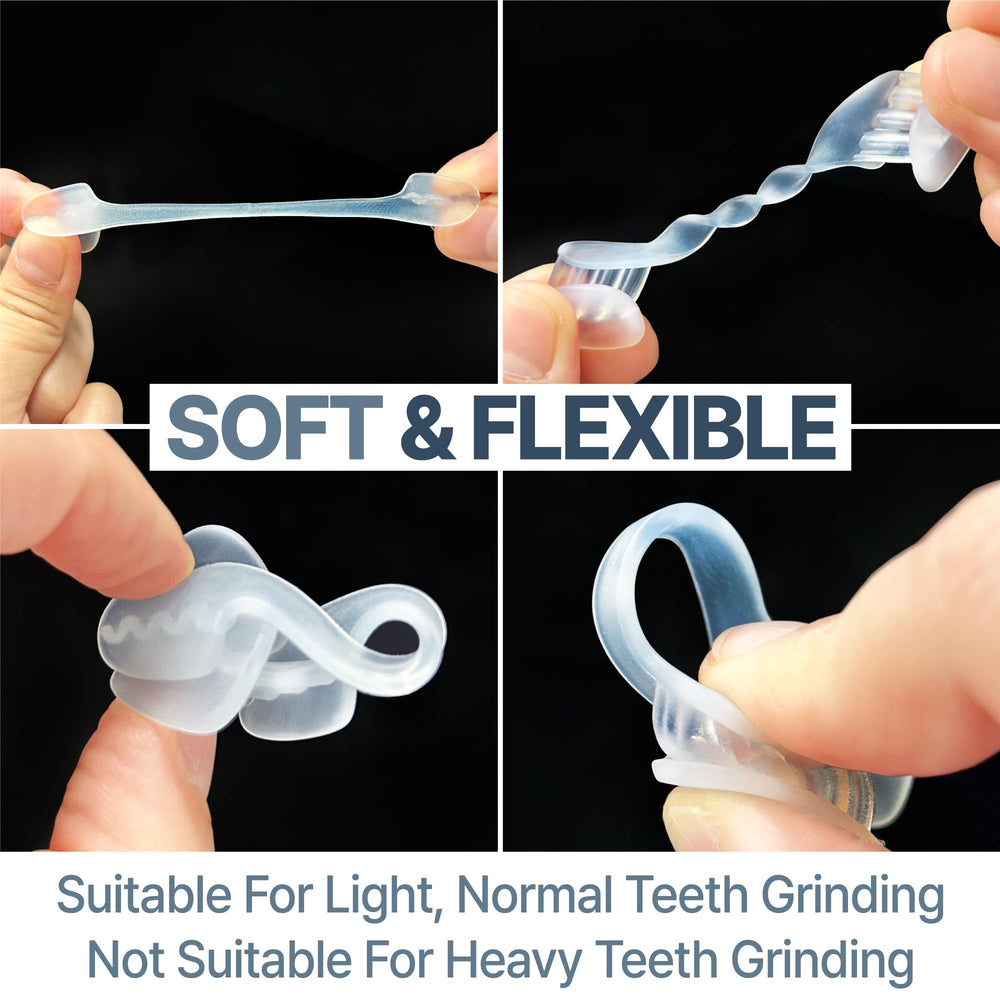 Soft BPA-free mouth guard material close-up