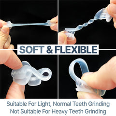 Soft BPA-free mouth guard material close-up