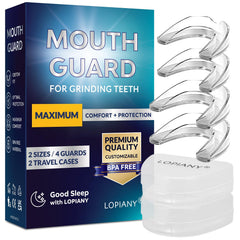 Mouth guard for grinding teeth at night while sleeping