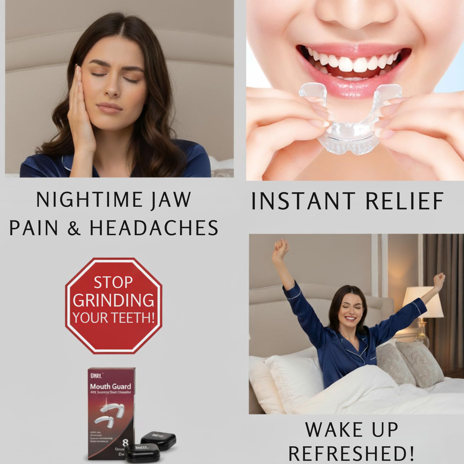 Moldable mouth guard offering a custom fit for sleep