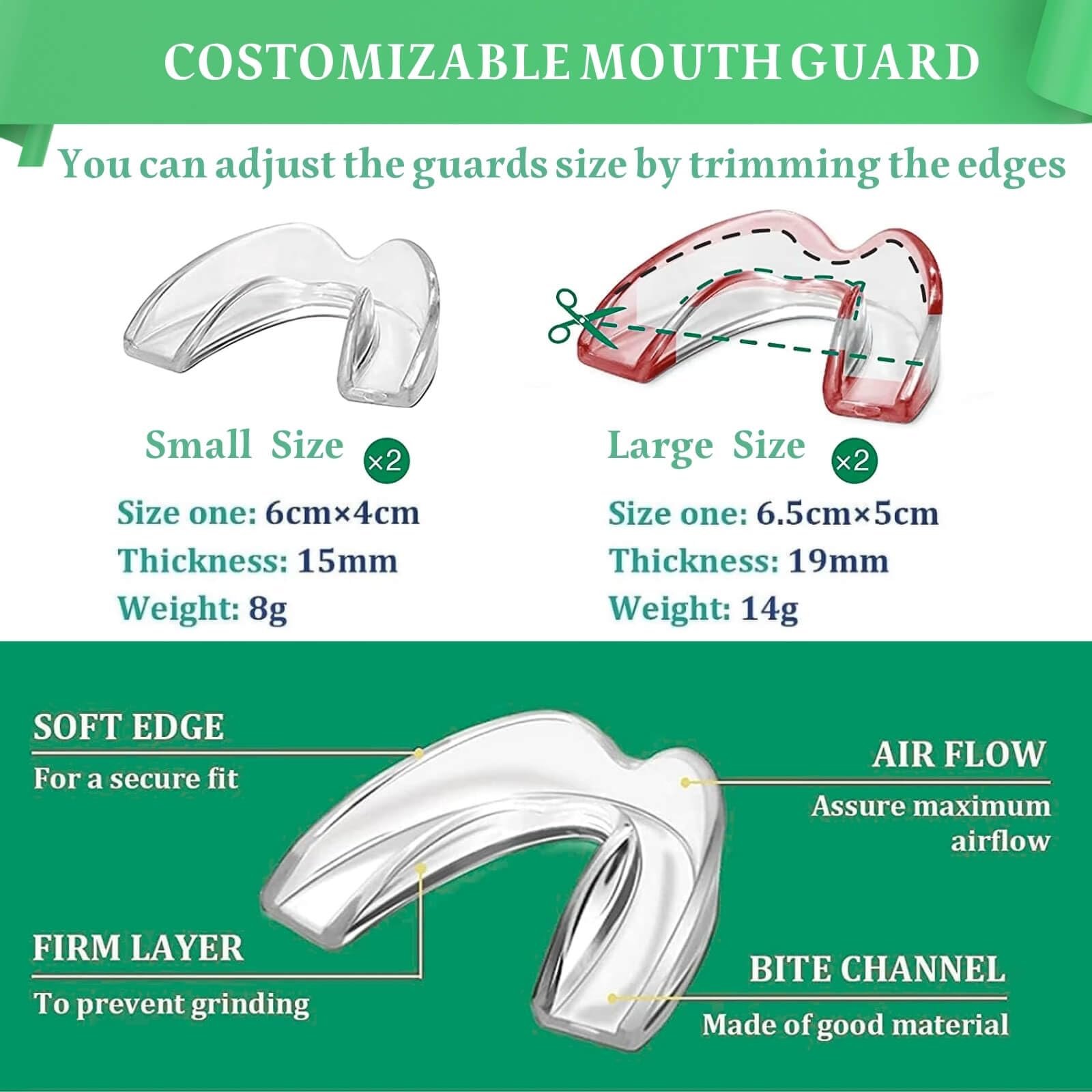 Separate storage box for dental guards
