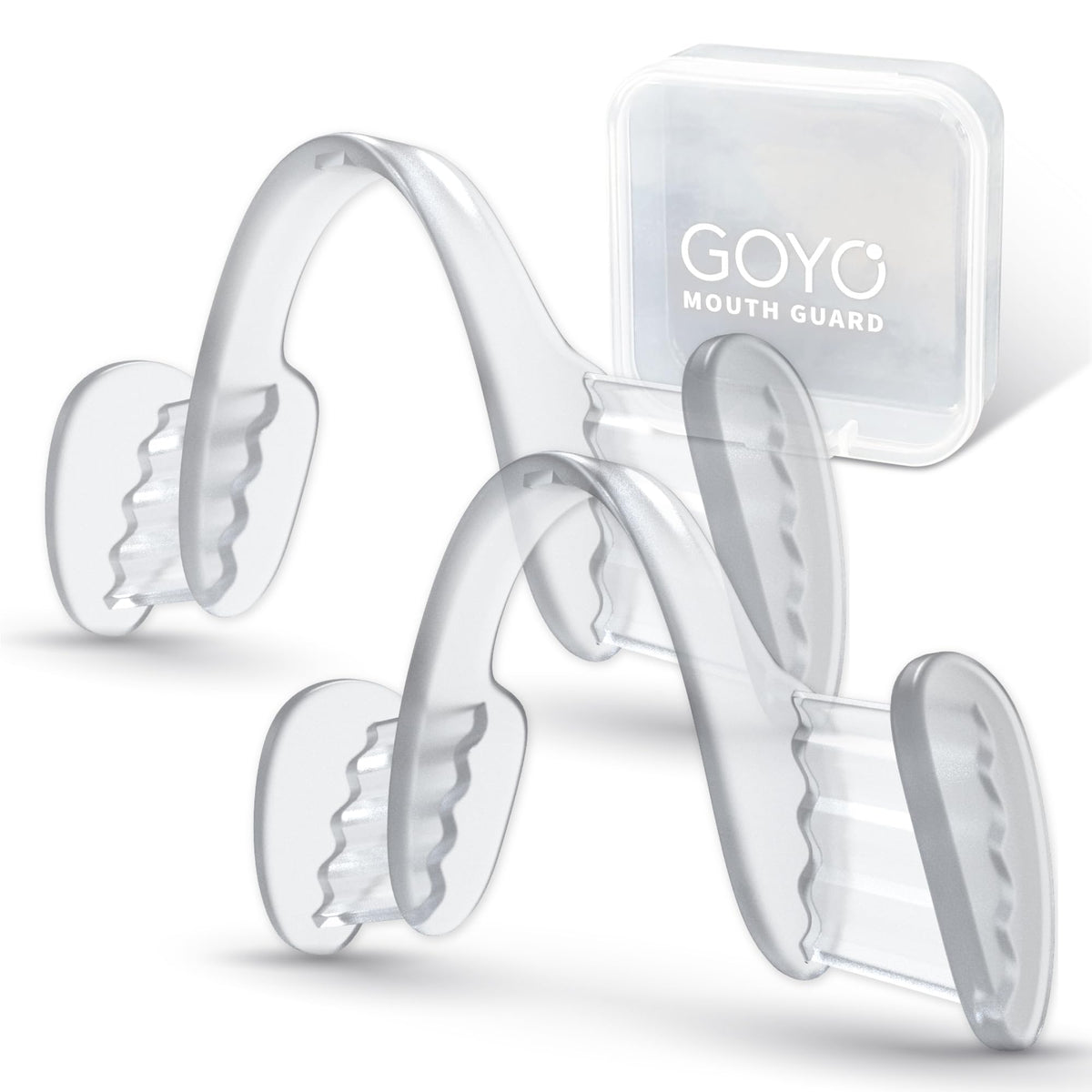 Mouth guard worn on lower teeth for nighttime teeth grinding