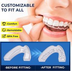 Soft dental guard for sleeping in the mouth