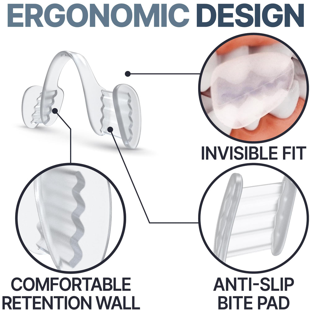 Close-up of bruxism mouth guard