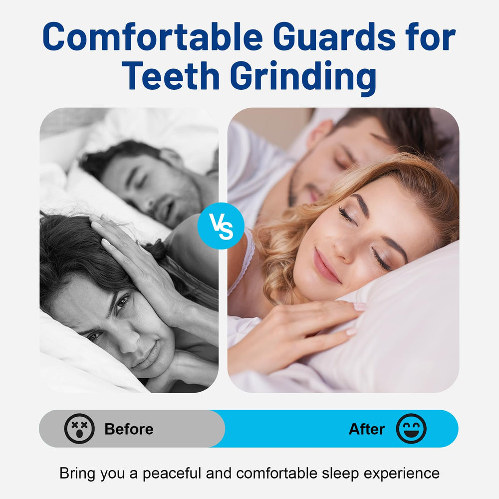 Transparent mouth guard for teeth grinding at night - small size, side view
