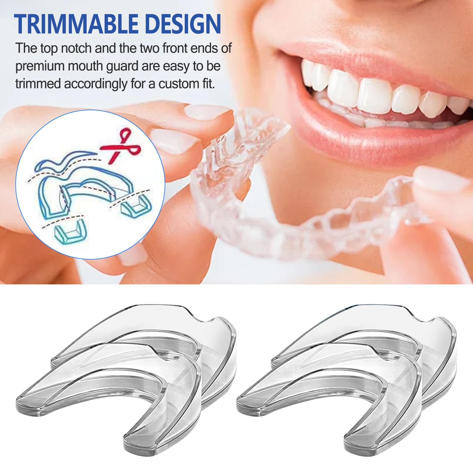 mouth guard available in two sizes for children and adults