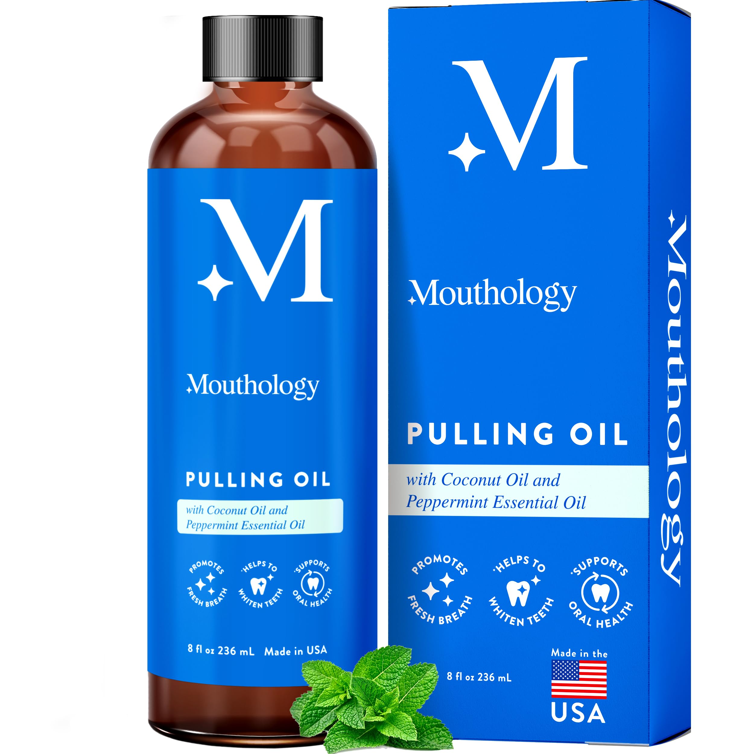 Mouthology Coconut Oil Pulling 8oz bottle