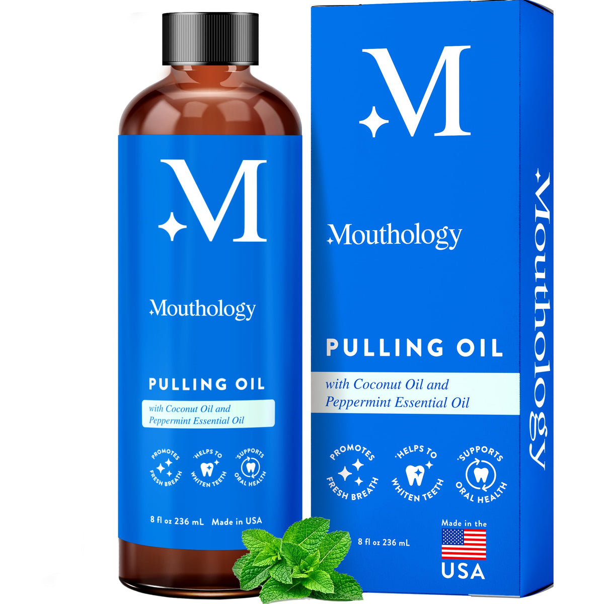 Mouthology Coconut Oil Pulling 8oz bottle