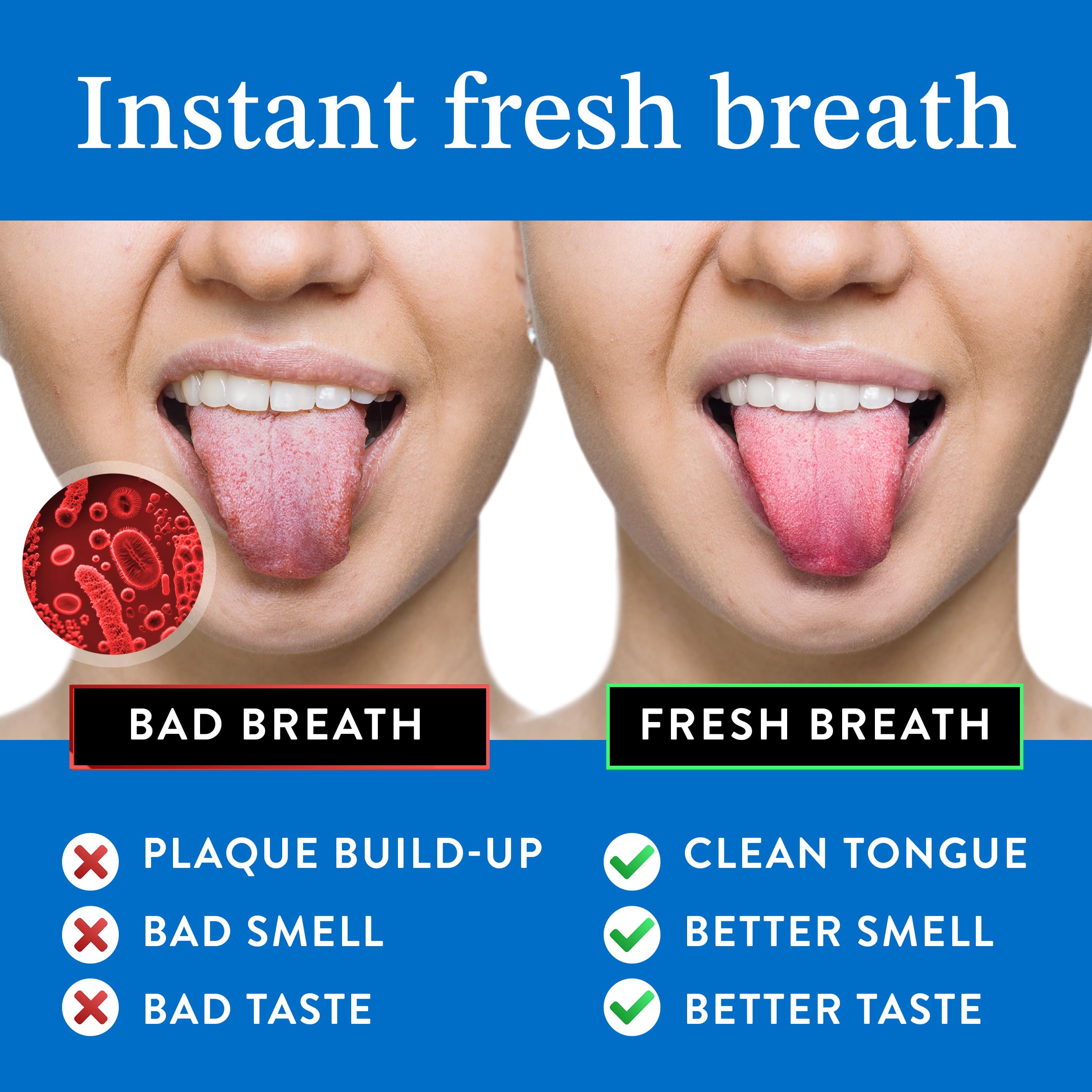 Two tongue scrapers with included travel cases
