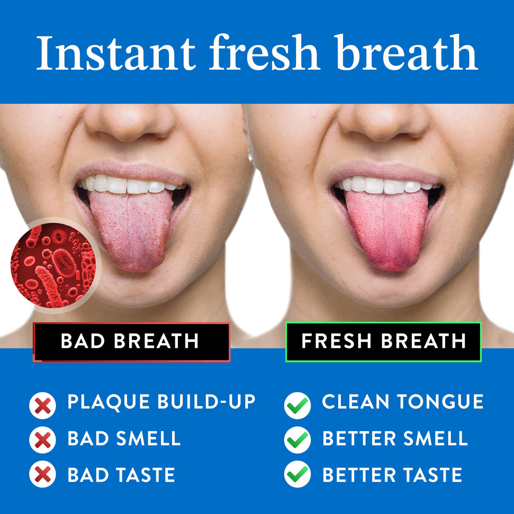 Two tongue scrapers with included travel cases
