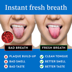 Two tongue scrapers with included travel cases