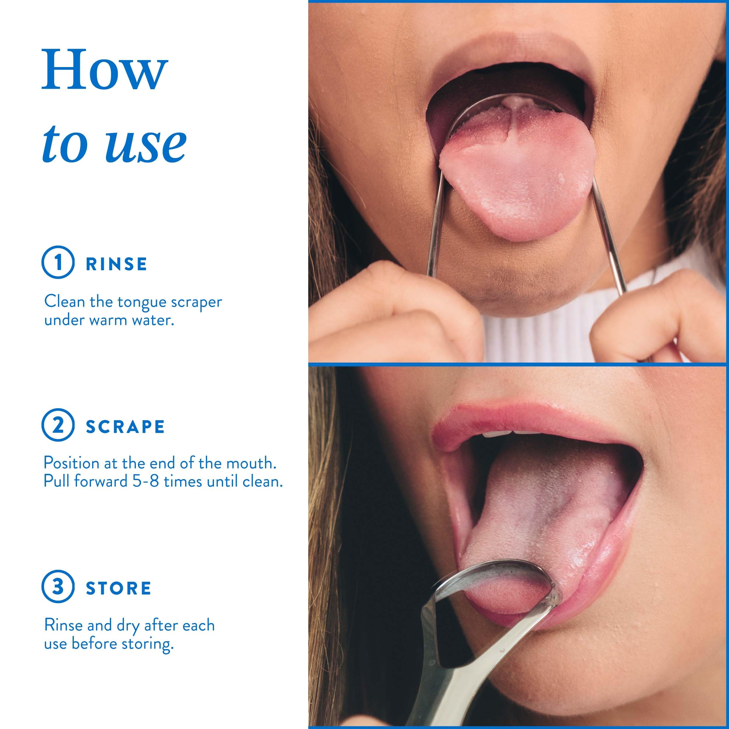Tongue scraper suitable for adults and kids