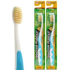 Two blue MOUTHWATCHERS soft children's flossing toothbrushes (set of 2)