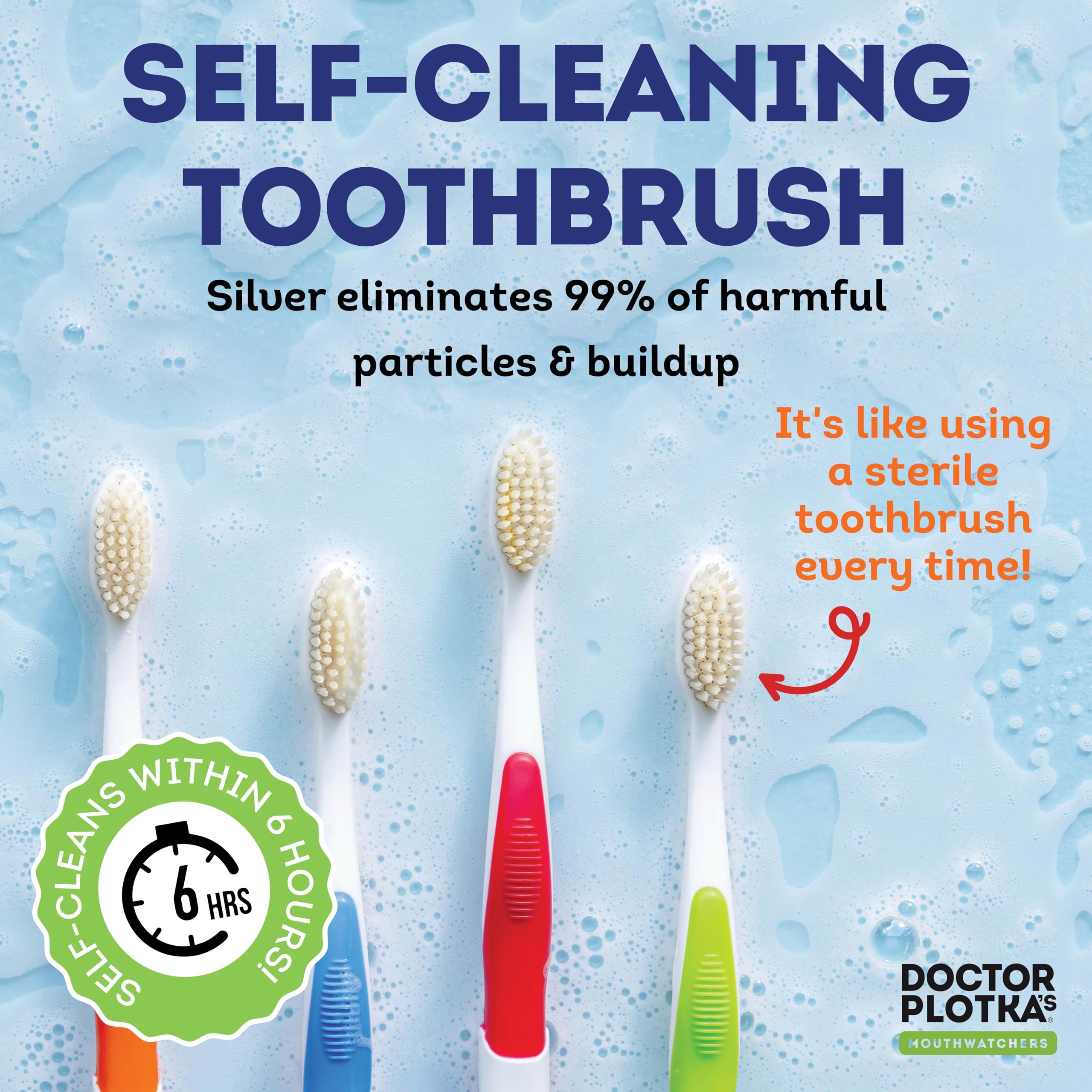 Toothbrush featuring built-in flossing action for deeper clean