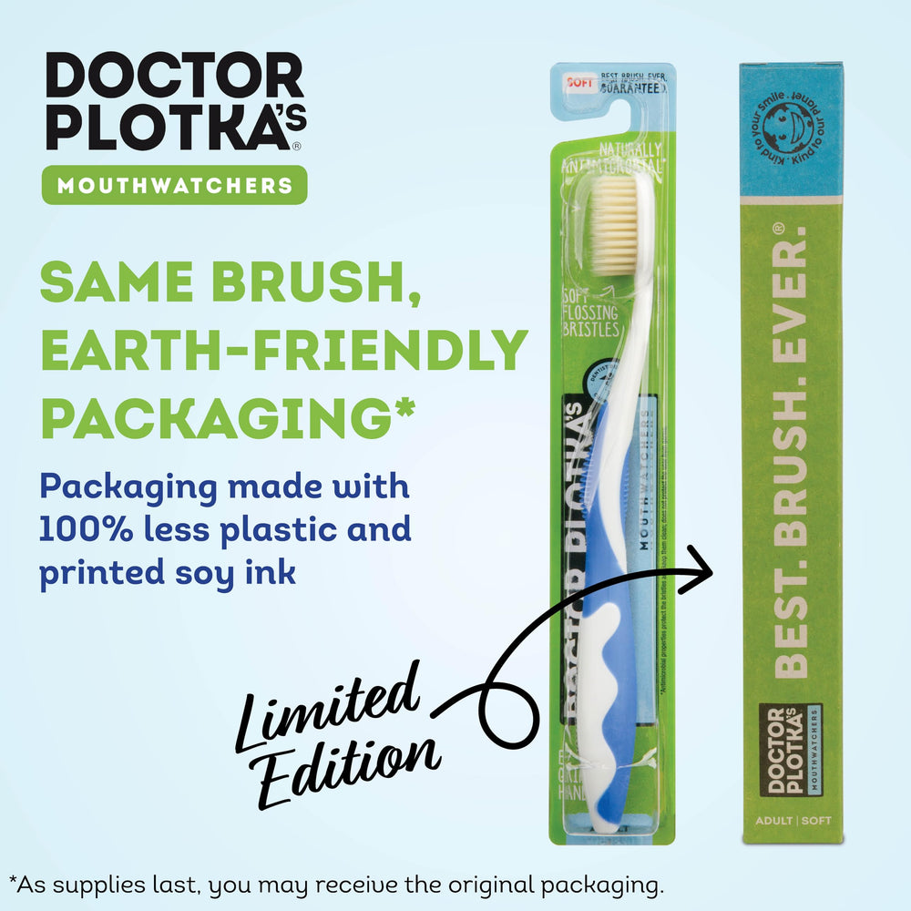 Color variation options for MOUTHWATCHERS 2-pack toothbrush