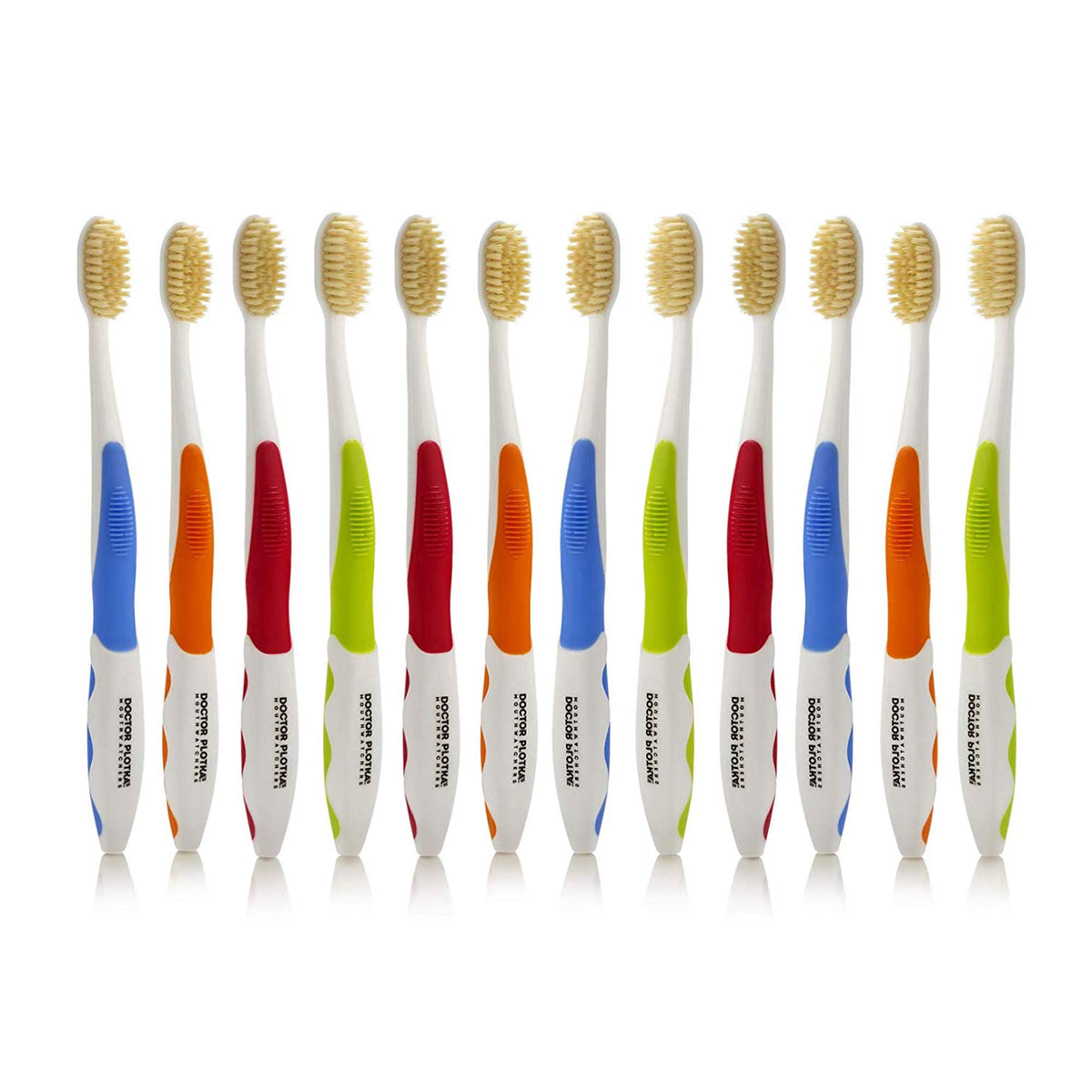 Front view of MOUTHWATCHERS Soft Flossing Toothbrushes 12-pack