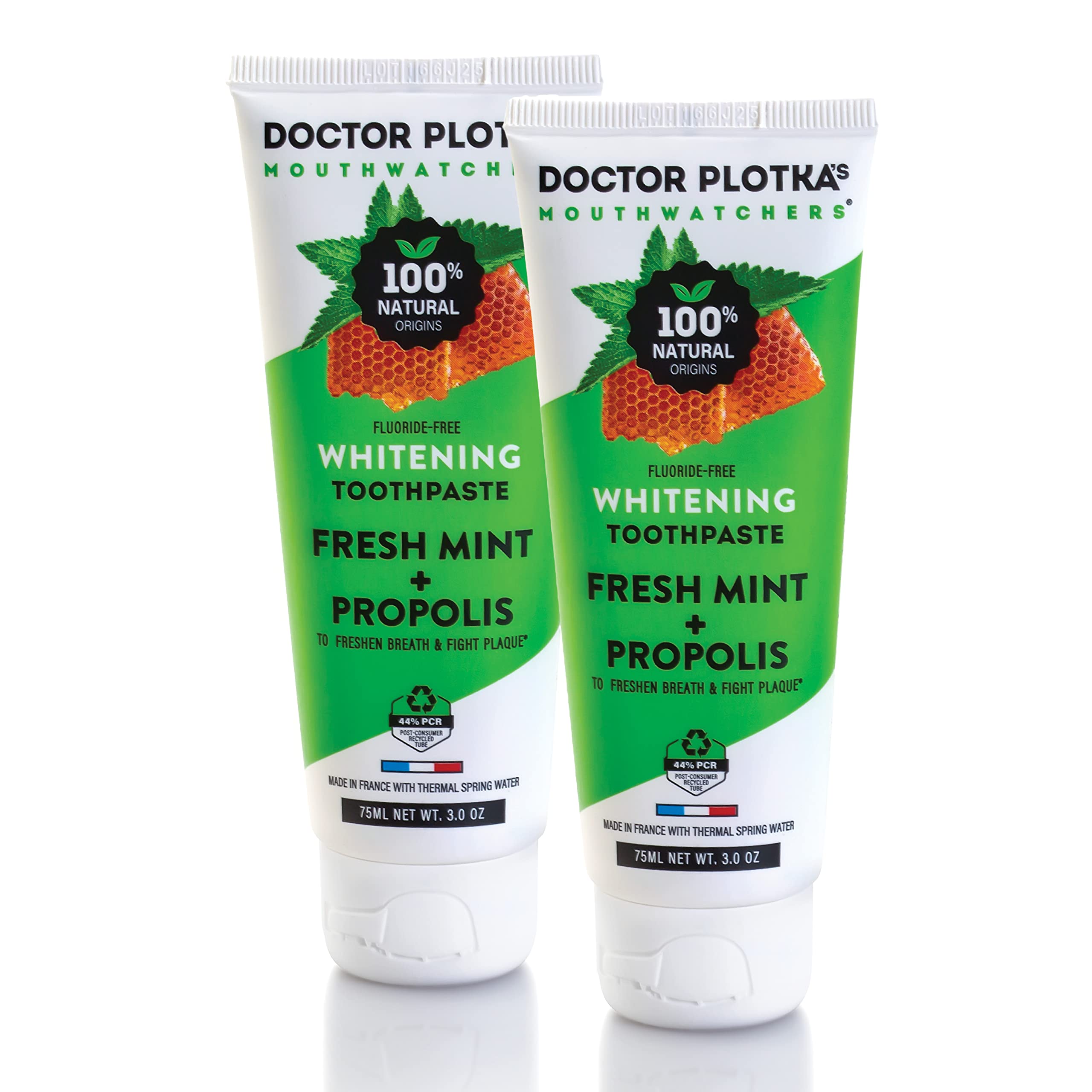 MouthWatchers fluoride-free whitening toothpaste 3 oz tube