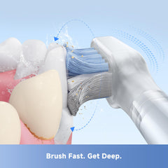 Close-up of diamond-shaped bristles for stain removal