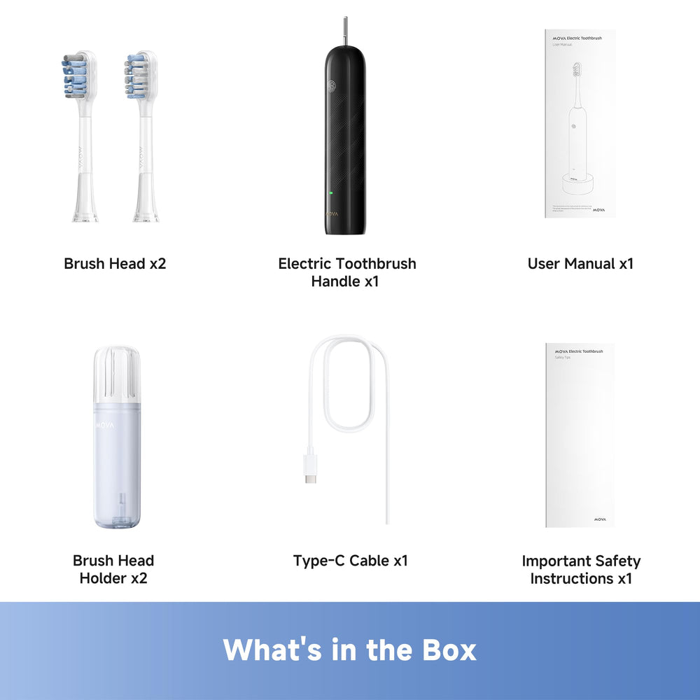 Toothbrush with the included holder accessory