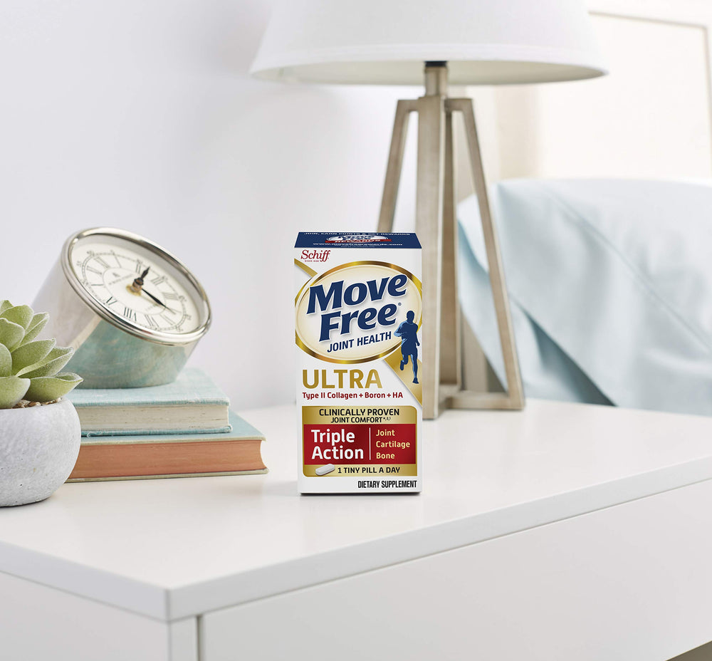 Supplement facts panel for Move Free Type II Collagen Boron HA