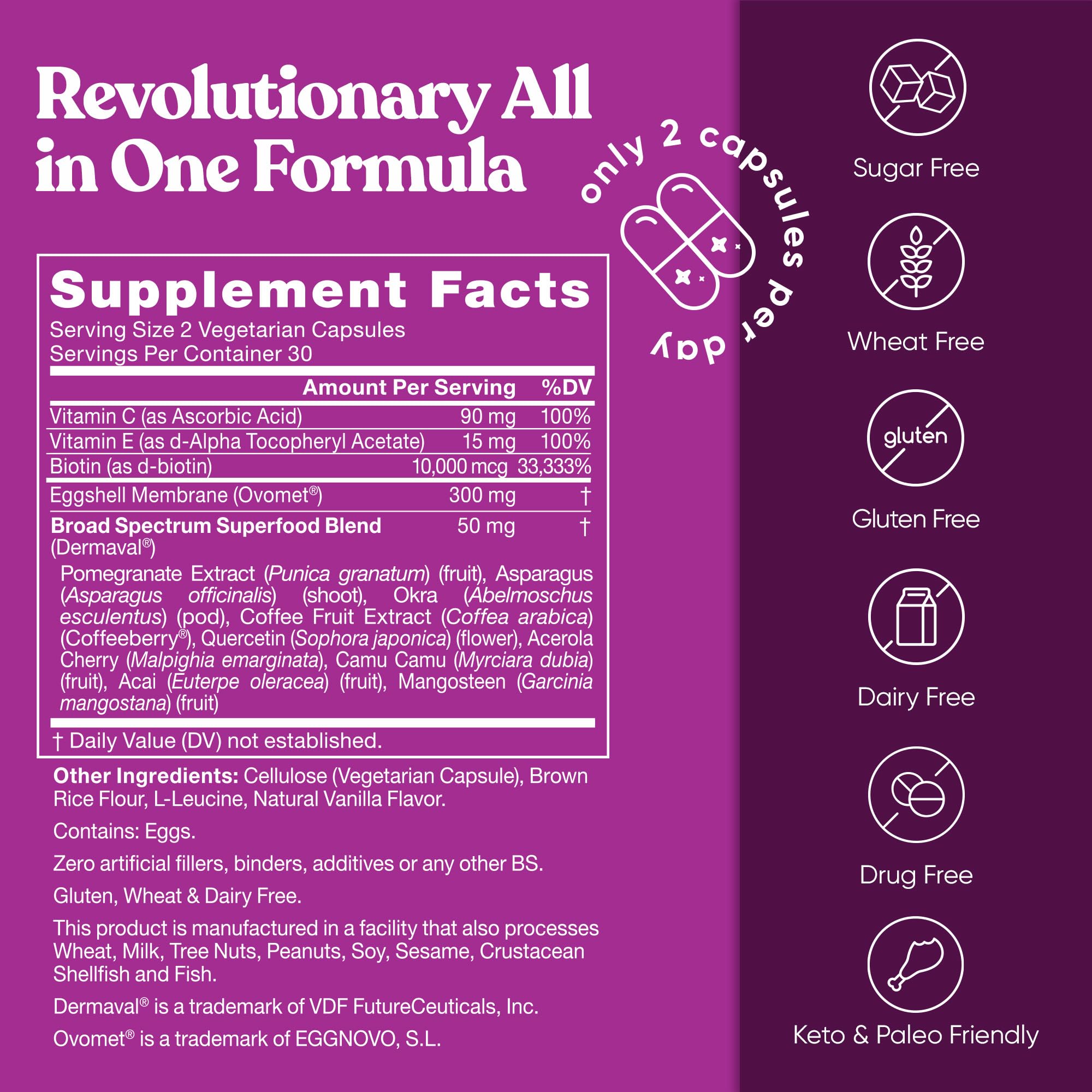 Close-up of vegetarian capsules