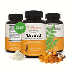 MoveWell Plus bottle featuring Antarctic krill oil, astaxanthin and hyaluronic acid blend