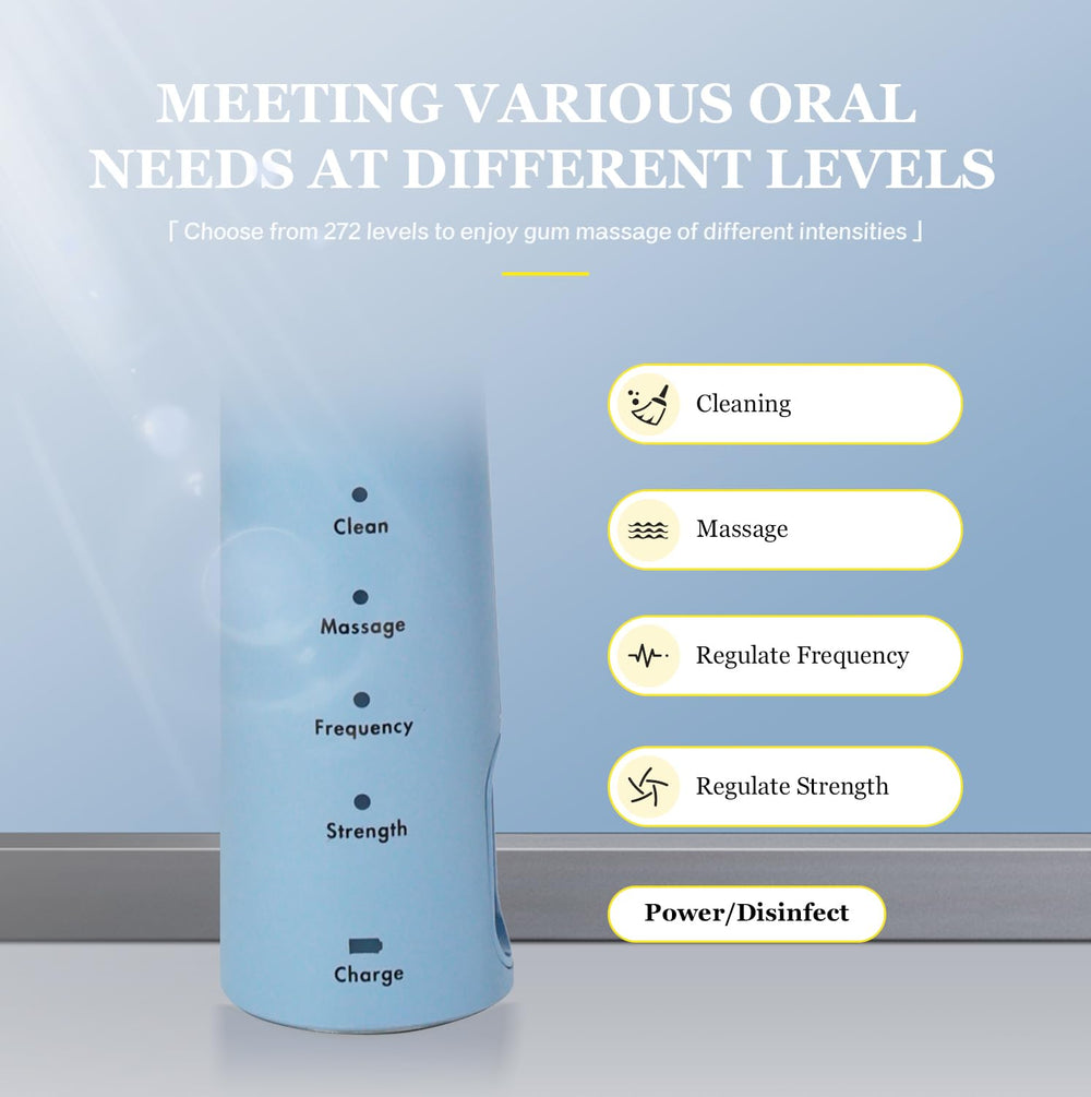 Movigor toothbrush showing 272 sonic modes interface