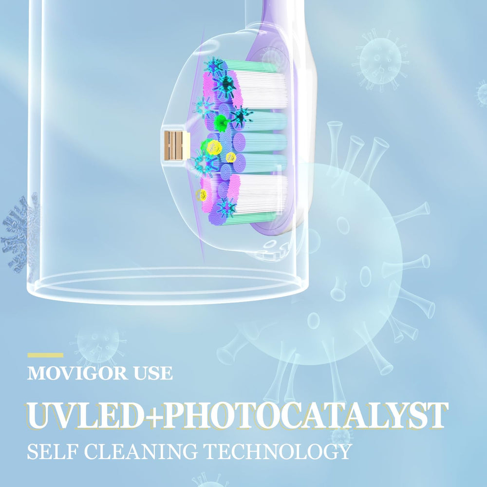 UV sanitization chamber for Movigor toothbrush