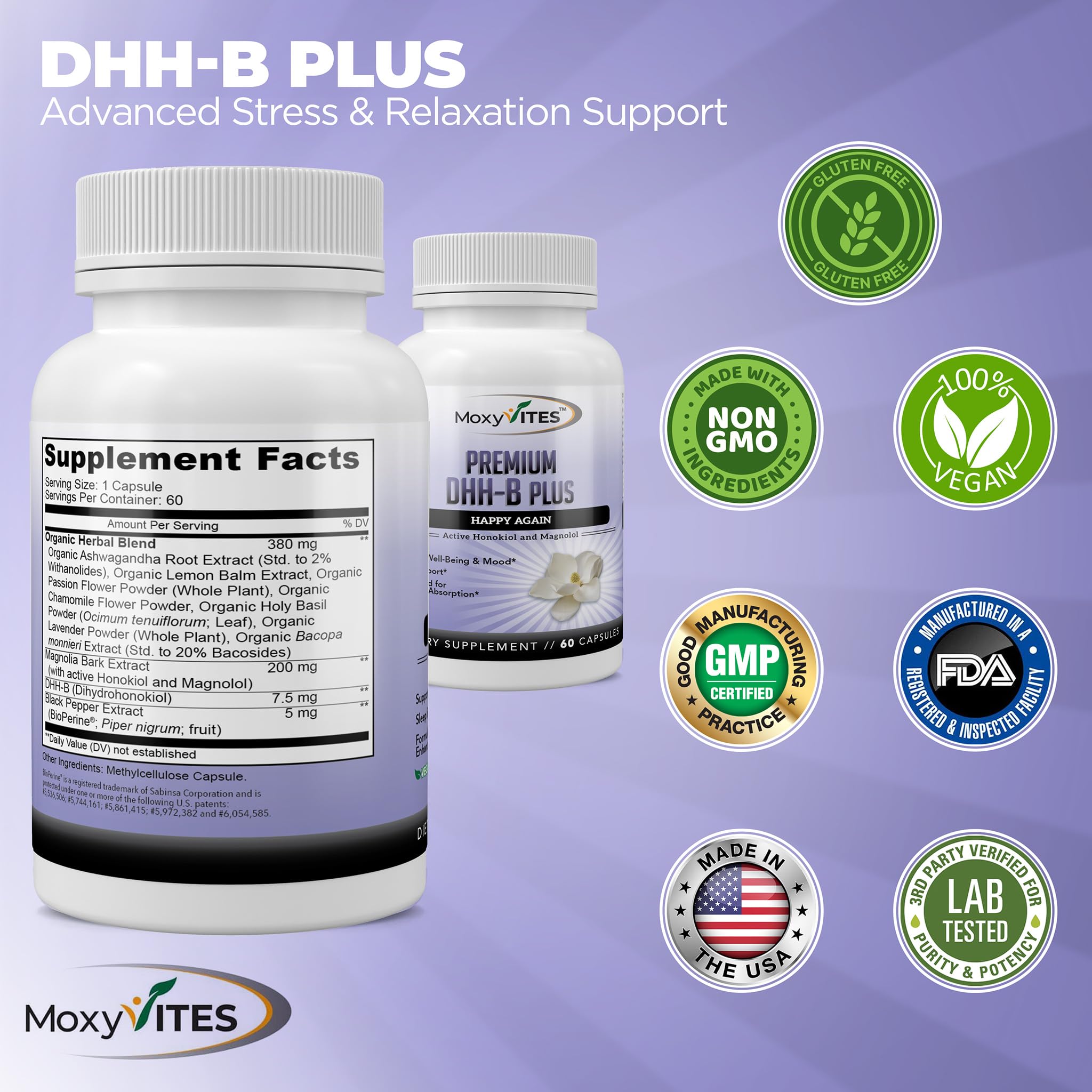 60 vegan capsules of MoxyVites DHH-B