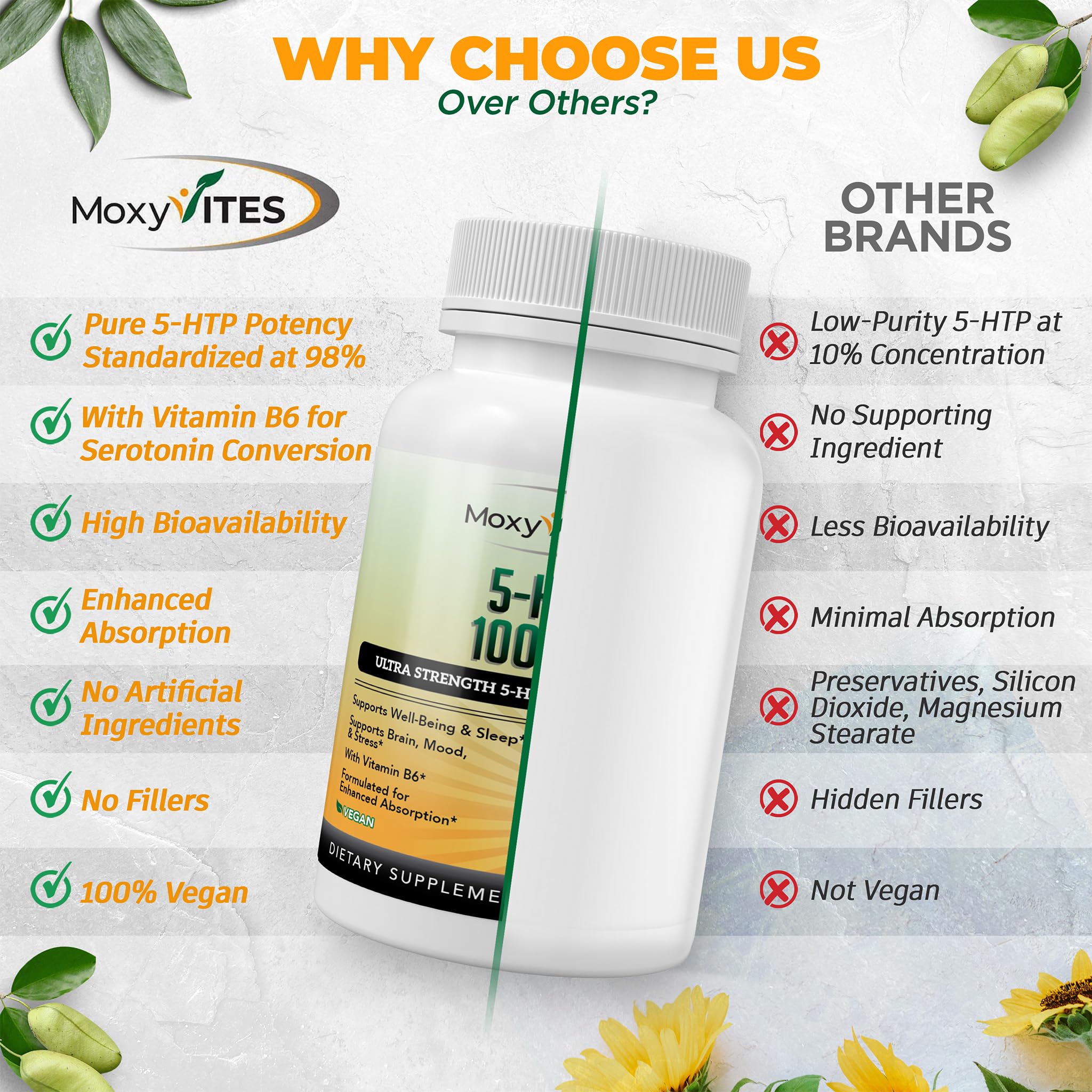 Organic sunflower lecithin for enhanced absorption