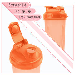 Durable BPA-free plastic Mr. Pen shaker bottle with semi-transparent body