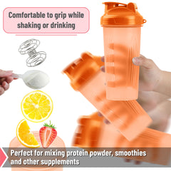 Stainless steel whisk ball inside Mr. Pen shaker bottle
