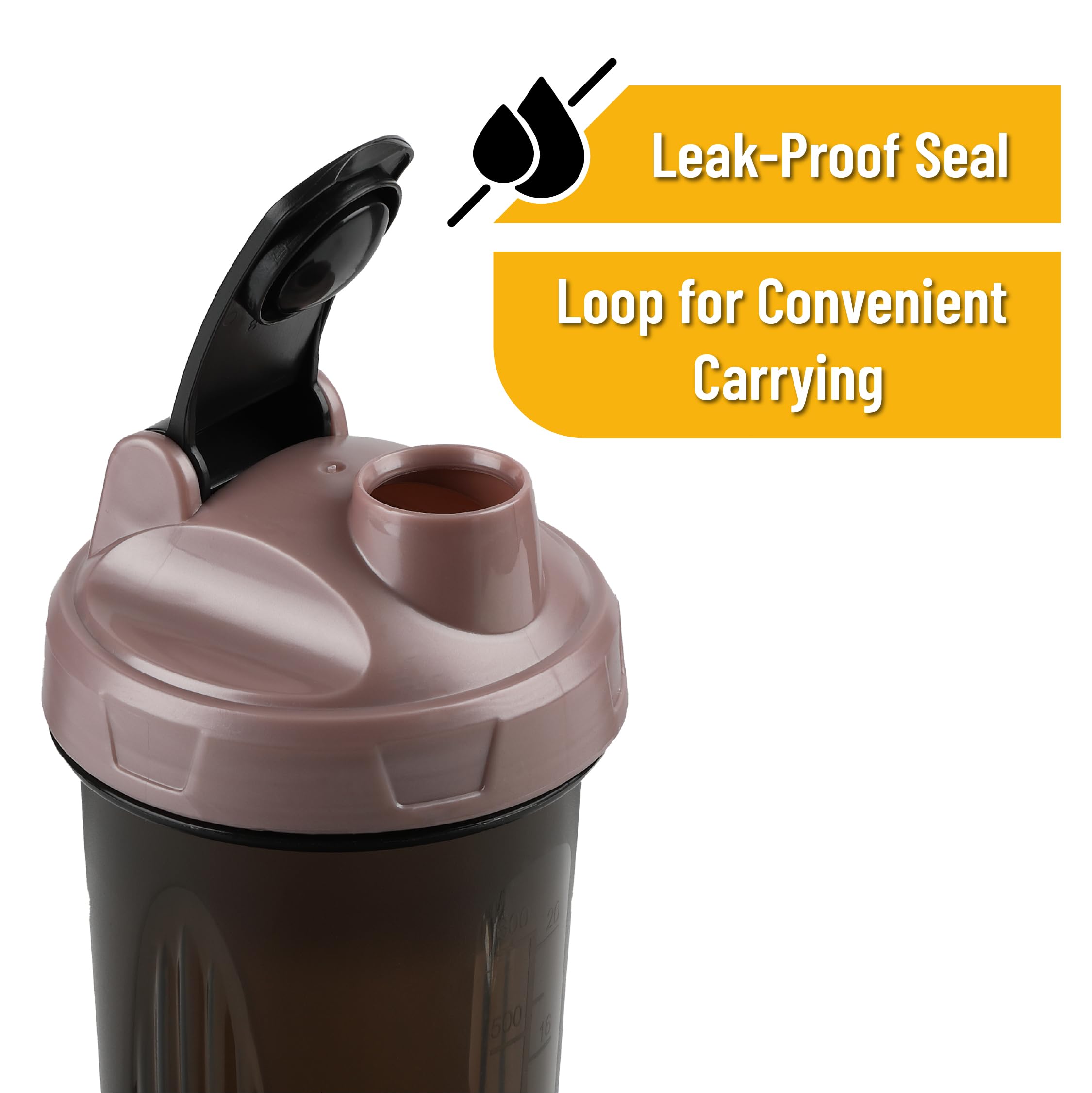 28 oz capacity label on Mr. Pen shaker bottle cap