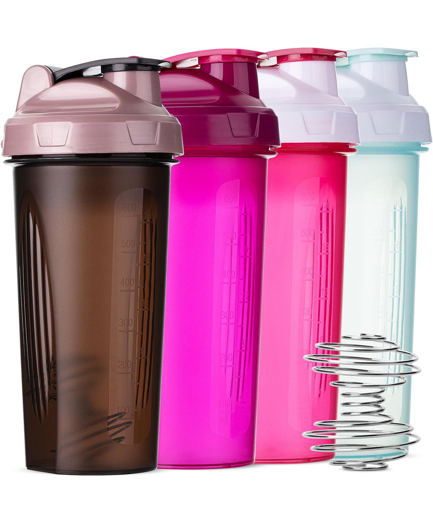 Front view of Mr. Pen shaker bottles 4-pack in colorful colors