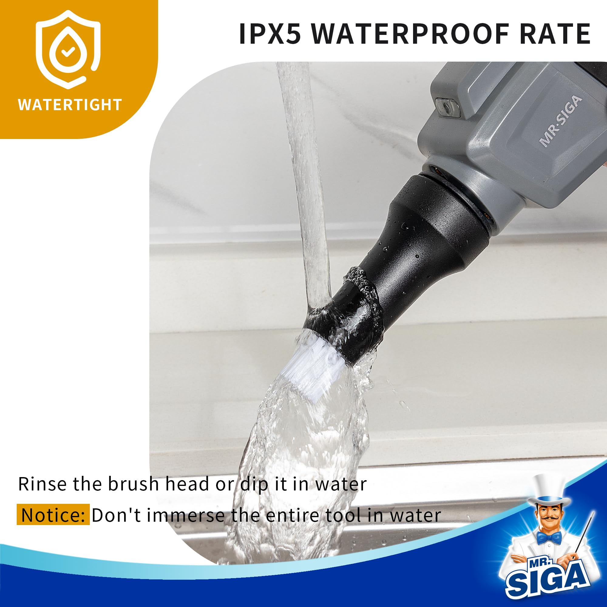 Easy quick-release installation of MR.SIGA brush refills