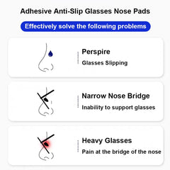 Air chamber anti-slip nose pad design