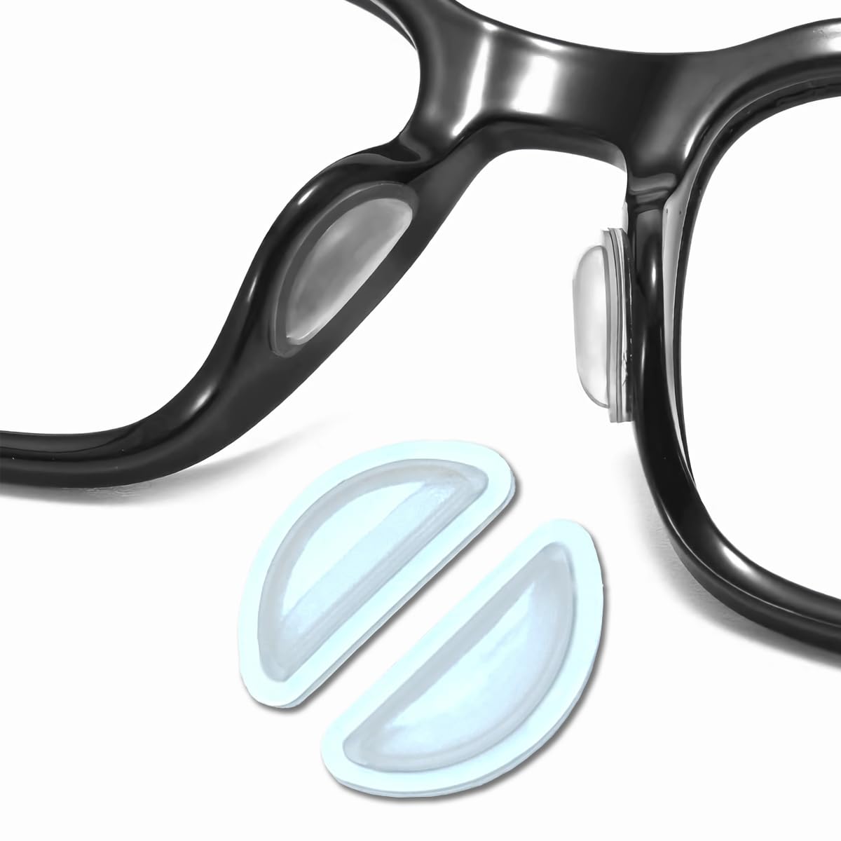 Mr.ZzjOOj Eyeglass Nose Pads package – Clear 6 Pairs