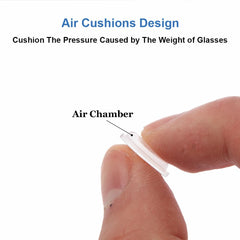 Adhesive silicone nose pads applying to eyeglasses
