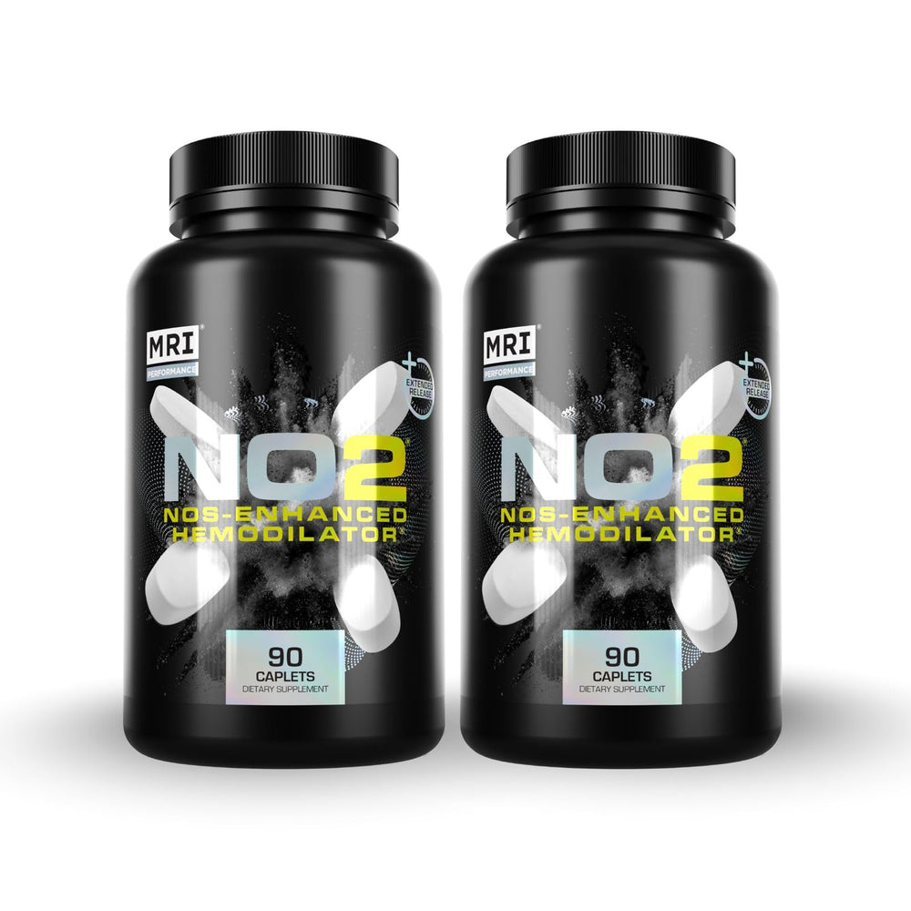 MRI Performance NO2 bottle front with two-pack packaging for training support