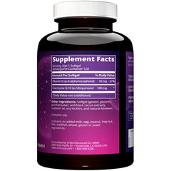 MRM CoQ-10 100mg Pel Delivery System label close-up