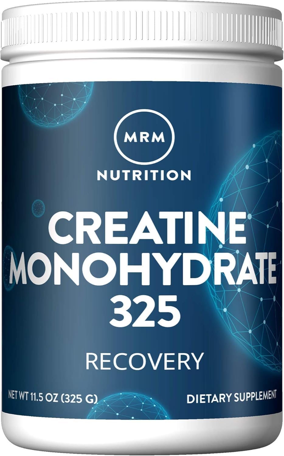 MRM Creatine Monohydrate Powder Micronized 325g jar label