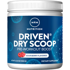 MRM Nutrition Driven Sour Berry pre-workout powder front view