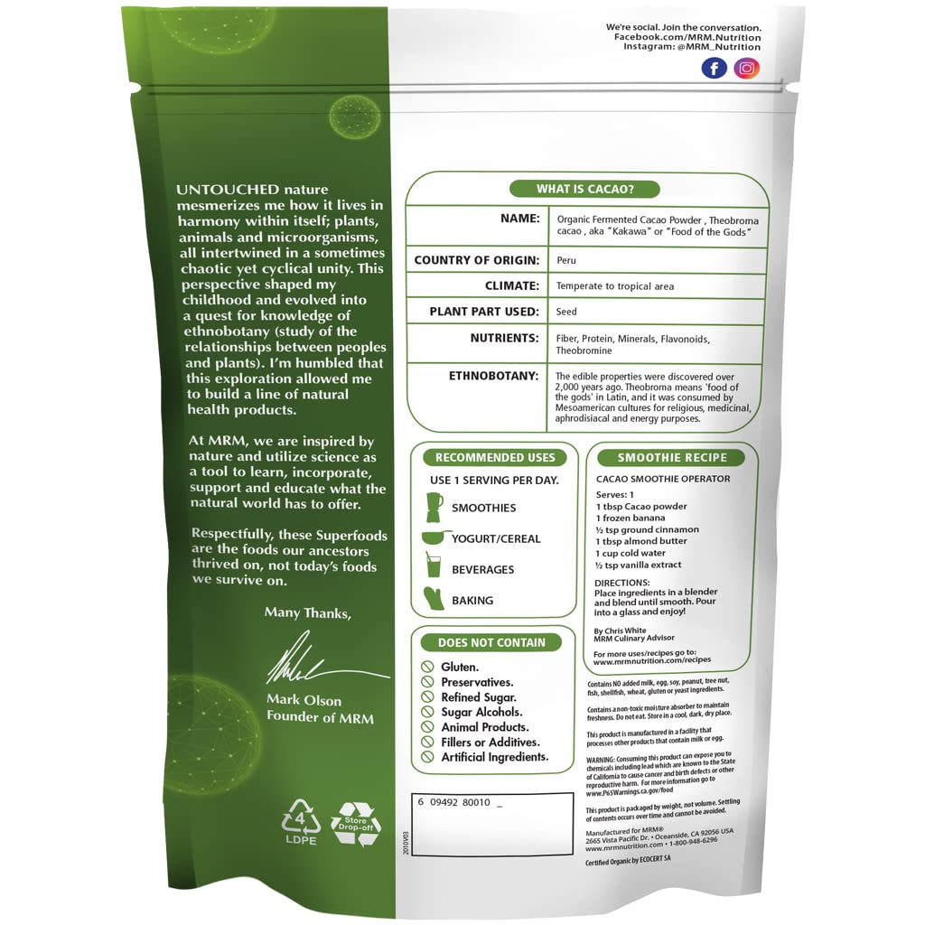 Close-up of fermented cacao powder texture