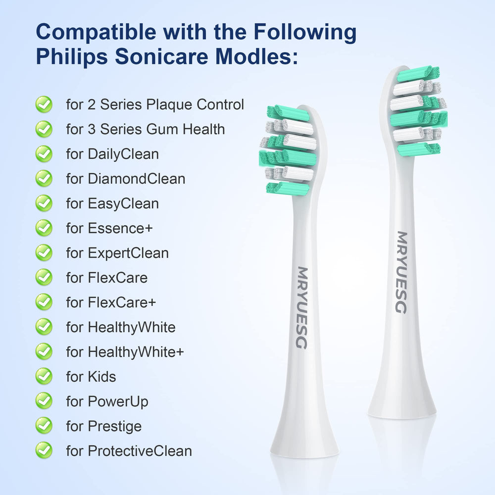 Compatibility with Philips Sonicare 2 Series Plaque Control and 3 Series Gum Health