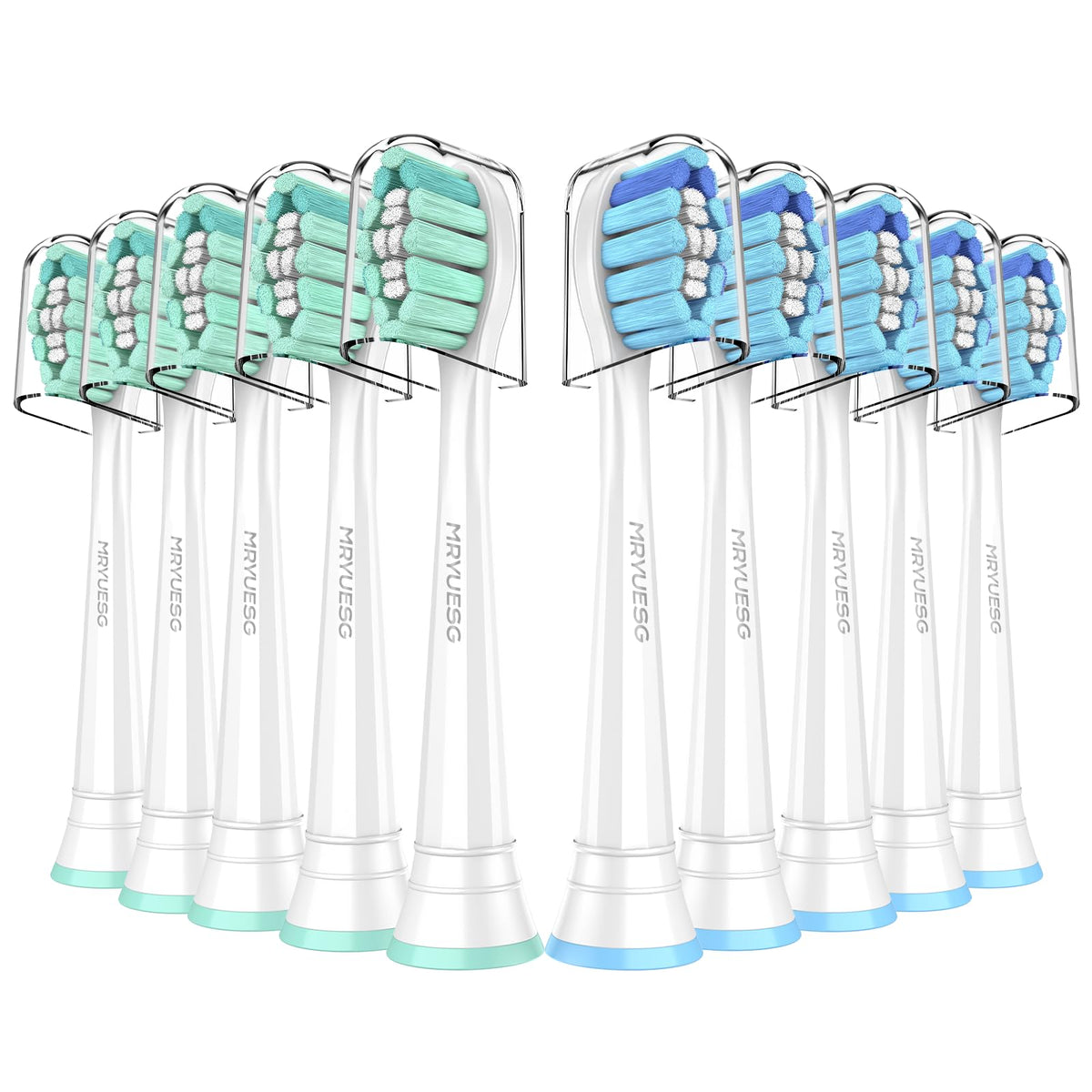 MRYUESG replacement toothbrush heads 10-pack for Philips Sonicare