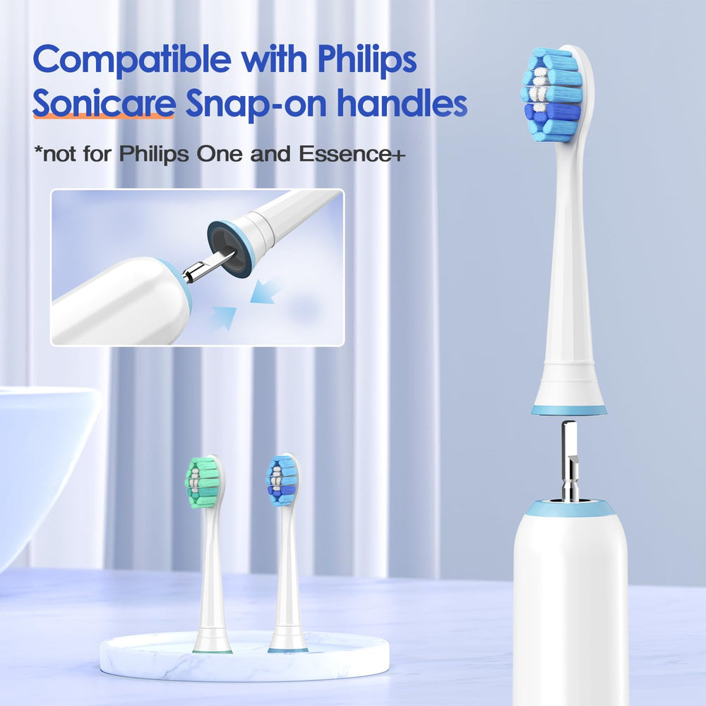 Easy snap-on installation on Philips Sonicare handles