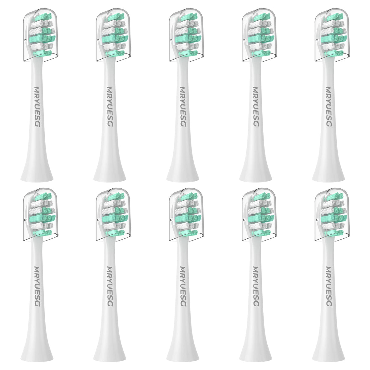 MRYUESG 10-pack toothbrush heads for Philips Sonicare - hero image